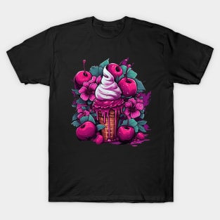 Delicious Summer Cherry Ice Cream Sorbet T-Shirt